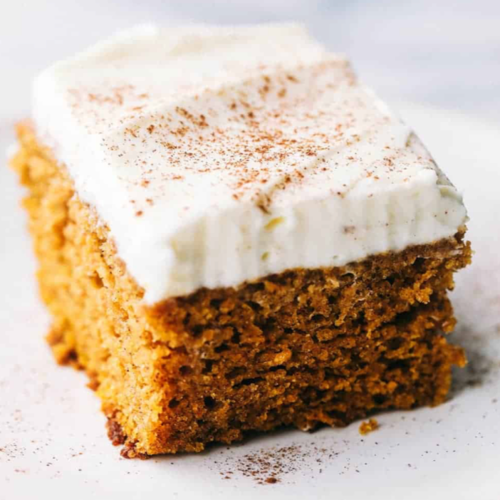 Bourbon Pumpkin Cake with Cream Cheese Icing