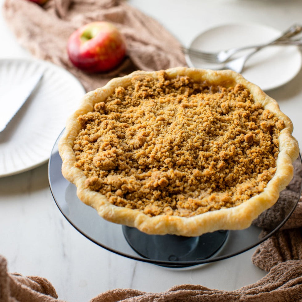 Apple of My Rye — Apple Crumble Pie with Reifel Rye Caramel