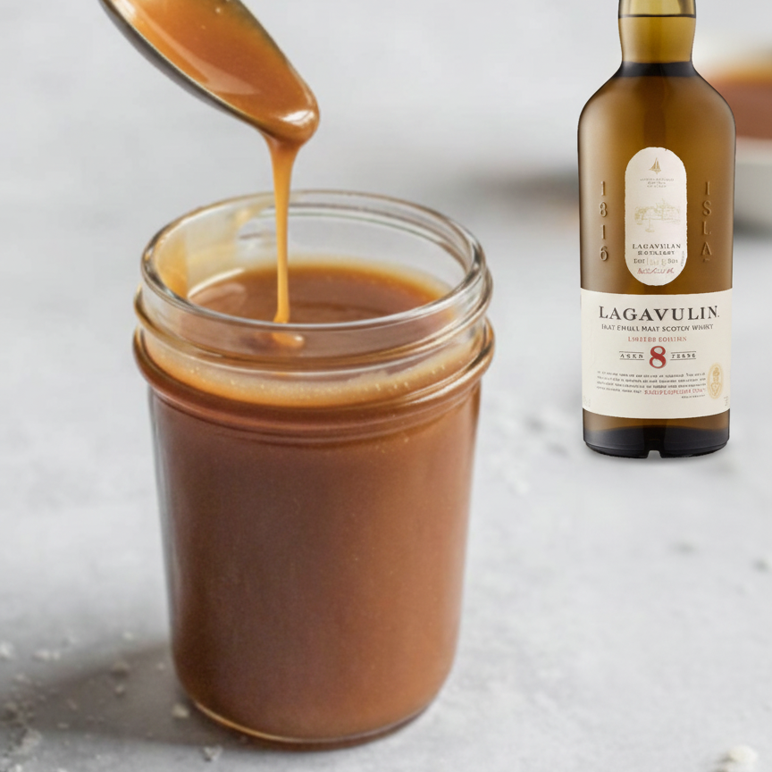 Sticky Toffee Pudding with 4 oz Jar of Lagavulin Whisky Caramel  - PICK UP AT 1561 DUNDAS STREET WEST OR 53 CAMPBELL AVE OR LOCAL GTA DELIVERY