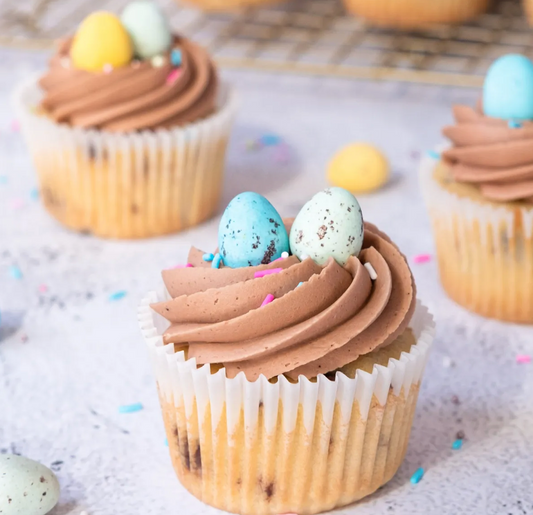 Mini Egg Cupcakes with Bourbon Buttercream (6 Pack)