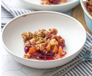 Vegan Apple Cranberry Crisp with Whisky Caramel PICK UP AT 1561 DUNDAS STREET WEST OR 53 CAMPBELL AVE OR LOCAL GTA DELIVERY